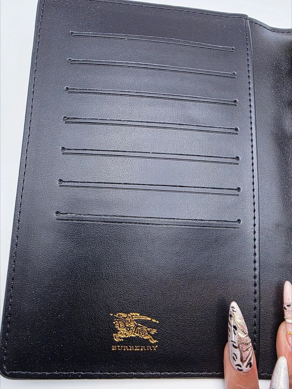 Fashion Check Leather Notebook Cover - Beige Red Black